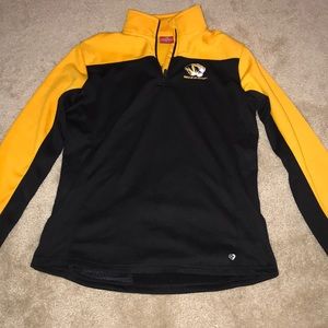 Quarter zip Mizzou jacket